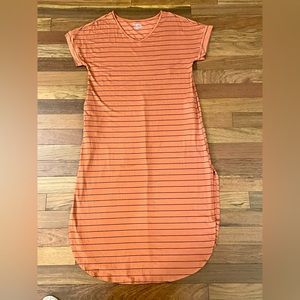 NWOT Orange Stripe Maxi